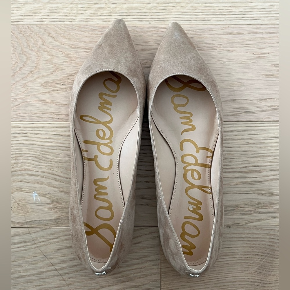 Sam Edelman Beige Suede Flats sz 10.5